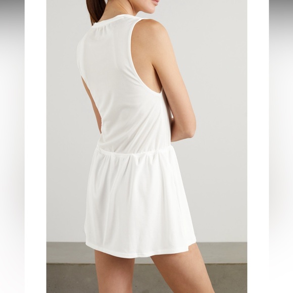 VARLEY Lagoda Mesh and Ribbed-Knit Tennis Dress - Picture 3 of 5